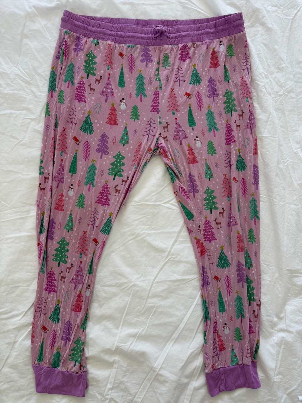 Little sleepies holiday Merry & Bright pajama bottoms XXL